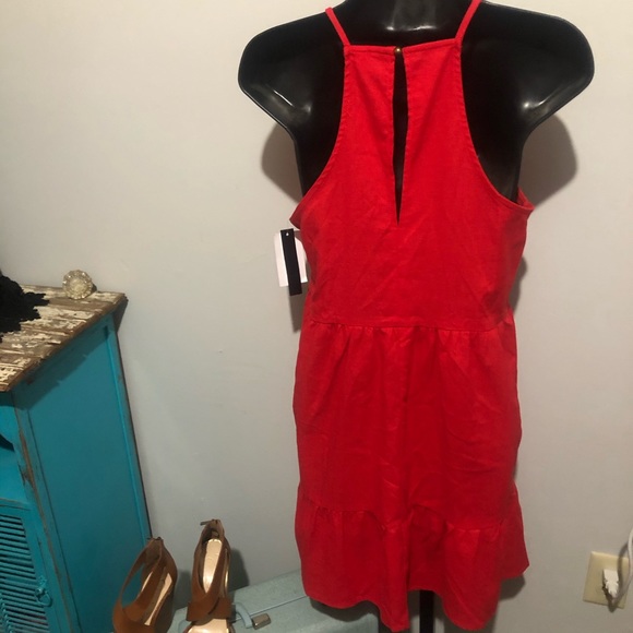 Speechless Red Ruffle Dress - Picture 4 of 6